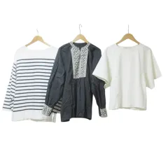 アーバンリサーチ サニーレーベル URBAN RESEARCH Sonny Label ユナイテッドアローズ blkby トップス 3点セット おまとめ ブラウス カットソー プルオーバー 半袖 長袖 刺繡 ボーダー フリーサイズ 白 黒 X