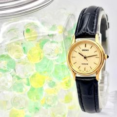 稼動　腕時計　SEIKO セイコー　エクセリーヌ　ゴールド　新品電池　J09 美品/新品電池】SEIKO セイコー EXCELINE エクセリーヌ ゴールド