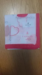ランバン ピンクハート ハンカチ 新品