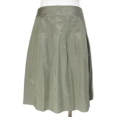 アンタイトル UNTITLED 小さいサイズ フレアスカート ひざ丈 0 XS相当 オリーブ グリーン ■YHS6 /X