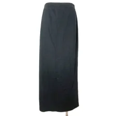 B&Y ユナイテッドアローズ BEAUTY&YOUTH ビューティー&ユース バックスリットタイト マキシスカート ウォッシャブル Iライン ウエストゴム 黒 ブラック ■YHS6 /X