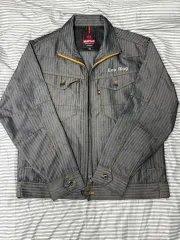 ヴィンテージ ストライプ デニムジャケット M