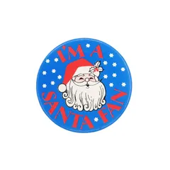 I'M A SANTA FAN サンタクロース レトロ 缶バッジ イギリス輸入雑貨 クリスマス ビンテージ 缶バッチ ピンバッジ brooch-7420