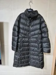 デサント ブラック ロングダウンジャケット レディース 95