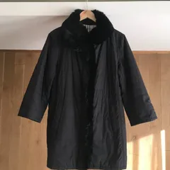 美品　BURBERRY LONDON バーバリーロンドン 高級　ファー　中綿　 コート 裏地ノバチェック40のサムネイル
