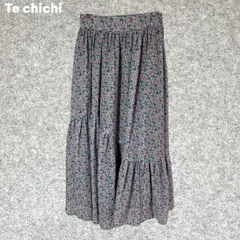 Te chichi 花柄 フレアロングスカート Fサイズ