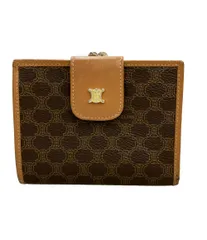 セリーヌ 二つ折り財布 レザー マカダム柄 レディース CELINE