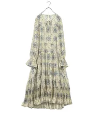 フレイアイディー 長袖ワンピース William Morris プリントティアードワンピース FWFO244802 レディース SIZE 1 (Ｓ) FRAY I.D