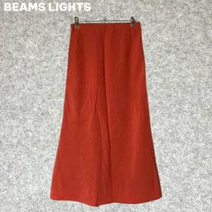 BEAMS LIGHTS オレンジ ロングスカート Sサイズ
