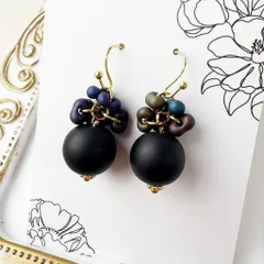 チェコビーズの可愛いピアスC886