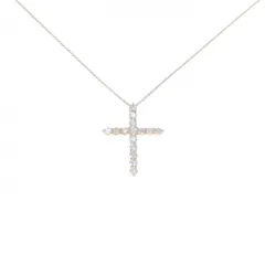 【新品】K18YG クロス ダイヤモンド ネックレス 1.00CT