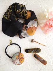 シュシュ＆ヘアゴム＆ヘアピン＆ヘアクリップのヘアアクセセット✨《5点セット》