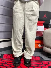 アイボリー コーデュロイ ズボン L(30-32 オススメ)