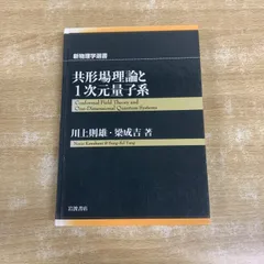 ●01)【1点限り!】共形場理論と1次元量子系/新物理学選書/川上則雄/梁成吉/岩波書店/1997年/物理学/A