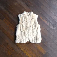 00s “TOTALITE” Rex Rabbit Fur Gilet / Mode Elegant Style China Made Real Fur M相当のサムネイル