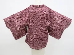 【一輝堂】羽織 絞り しつけ付 羽織紐別売り 正絹 着物 身丈約70cm 裄丈61cm 25z11-6483