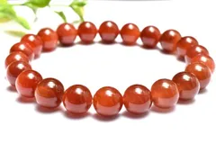 【１点物】紅葉色 ラビットヘアールチルクォーツ　9mm　ブレスレット パワーストーン 天然石 _MC1841