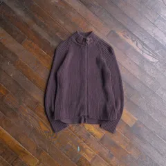 00s “IDEE at IDEAL” Double Zip Drivers Knit with Belt / Mode Casual Style China Made Acrylic Wool LL