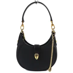 未使用品△BVLGARI ブルガリ 292051 セルペンティ エリプス スモール 2WAY レザー ハンドバック チェーン ショルダーバッグ ブラック ゴールド金具 イタリア製 レディース