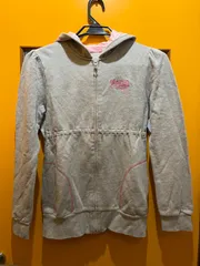 【H1-86】◇Mezzo Piano　 L（160）サイズ　ジップアップパーカー　グレー