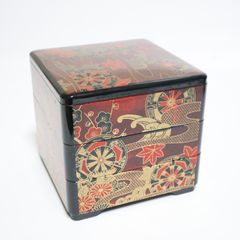 漆器　紅葉柄三段重箱 紅葉柄 三段重箱 漆器風 - メルカリ