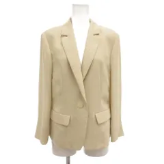 スキャパ SCAPA 美品 テーラードジャケット 38 薄手 背抜き シングル ベージュ 春夏 /AE