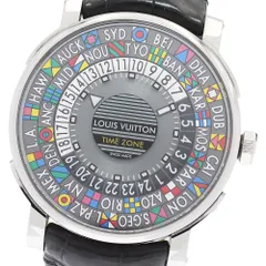 ルイ・ヴィトン LOUIS VUITTON Q5D20 エスカル タイムゾーン ワールドタイム 自動巻き メンズ良品箱・保証書付き_922475
