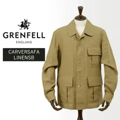 英国製 GRENFELL グレンフェル ハーフコート 42 ベージュ 緑タグ 英国製 GRENFELL グレンフェル ハーフコート 42 ベージュ 緑タグ