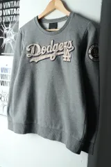 (XS) MLB MLB スウェット LAドジャース グレー 起毛-16368
