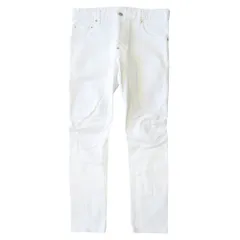美品 17SS DSQUARED2 ディースクエアード Tidy Biker Jean バイカー デニム パンツ スリム S74LB0171 サイズ46 白 ホワイト メンズ 古着 中古 USED