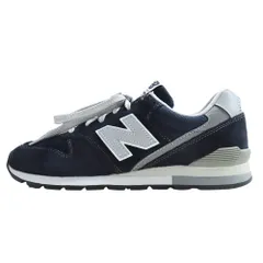 新品同様 New Balance ニューバランス ESSNTIAL PACK CM996NV2 スニーカー ロゴ ワッペン シューズ 靴 26 紺 ネイビー メンズ 古着 中古 USED
