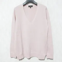 良品 Theory セオリー カシミヤ100％ Vネック ニットカットソー セーター サイズS ピンク レディース 古着 中古 USED