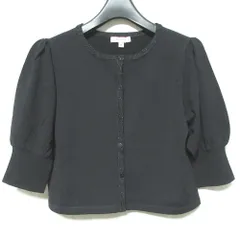 本日のみ新品　タグ付き　TOCCA トッカ　カーディガン　長袖　黒　リブニット 本日のみ新品 タグ付き TOCCA トッカ カーディガン 長袖 黒 リブニット