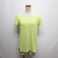 アディダス adidas スポーツウェア 半袖 メッシュ Tシャツ 黄緑 グリーン