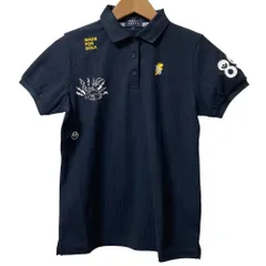 未使用 PEARLY GATES パーリーゲイツ ポケモンコラボ カビゴン 半袖ポロシャツ サイズ1 ネイビー レディース 古着 中古 USED