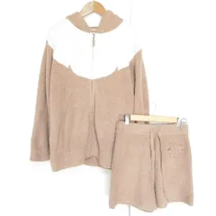 未使用 24AW GELATO PIQUE ジェラートピケ ポケモンスリープ ベビモコ イーブイ パーカ＆ショートパンツ PWNT244025 F キャメル レディース 古着 中古 USED