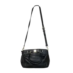 美品 kate spade ケイトスペード リボン ショルダーバッグ ブラック レディース 古着 中古 USED
