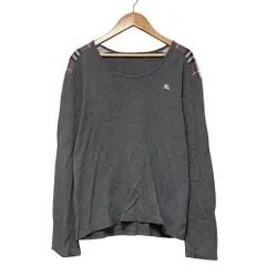 美品 BURBERRY BLACK LABEL バーバリーブラックレーベル カットソー サイズ2 グレー レディース 古着 中古 USED