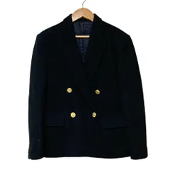 美品 INGEBORG インゲボルグ ウールダブルジャケット ブラック レディース 古着 中古 USED