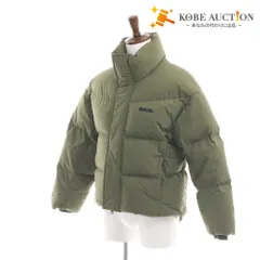 ■ ニューエラ ダウンジャケット グースダウンパフジャケット 23-24FW アウターロゴ メンズ S カーキ オリーブ 付属品付き