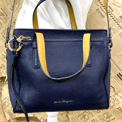 フェラガモ トート ショルダーバッグ ガンチーニ 革 FY238