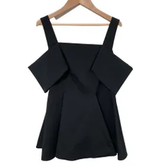 未使用 24AW FRAY I.D フレイ アイディー オフショルペプラムトップス ブラウス FWFB244137 サイズ1 ブラック レディース 古着 中古 USED