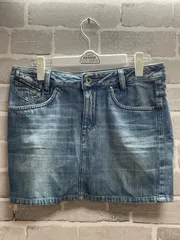【C1-03】◇ DIESEL 25サイズ　デニムスカート　青色