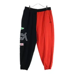 PUMA (プーマ) 刺繍入りスウェットパンツ 532103-01 ブラック/レッド