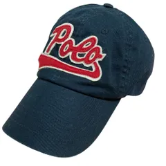 美品 Polo Ralph Lauren ポロラルフローレン ロゴキャップ ブラック レッド メンズ 古着 中古 USED