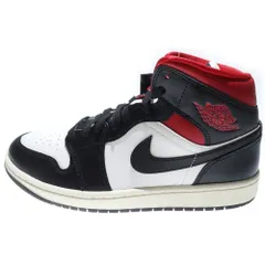 NIKE (ナイキ) WMNS AIR JORDAN 1 MID GYM RED BQ6472-061 ウィメンズ エアジョーダン ジムレッド ミッドカットスニーカー レッド/ブラック US9/26.0cm