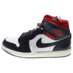NIKE (ナイキ) WMNS AIR JORDAN 1 MID GYM RED BQ6472-061 ウィメンズ エアジョーダン ジムレッド ミッドカットスニーカー レッド/ブラック US9/26.0cm