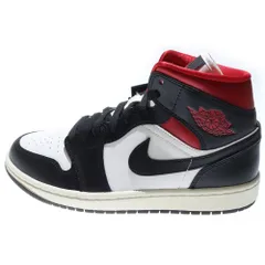 NIKE (ナイキ) WMNS AIR JORDAN 1 MID GYM RED BQ6472-061 ウィメンズ エアジョーダン ジムレッド ミッドカットスニーカー レッド/ブラック US9/26.0cm