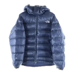 THE NORTH FACE (ザノースフェイス) 700FIL ナイロン フーデッド ダウンジャケット ネイビー