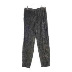 EMPORIO ARMANI (エンポリオアルマーニ) ベロアパンツ テーパード ブラック/ゴールドのサムネイル